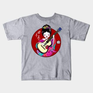 Geisha guitarist Kids T-Shirt